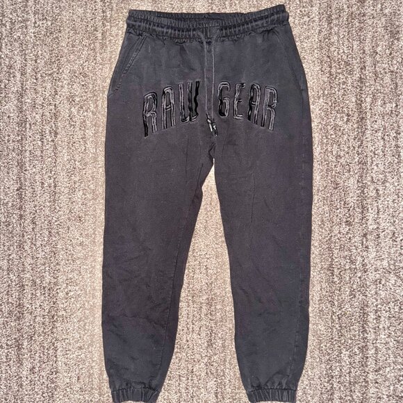 Rawgear BMFIT Men's Front Embroidery Jogger Sweatpants Black Size Large - Picture 5 of 9